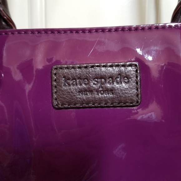 Beautiful Kate Spade purple patent leather purse. - Picture 2 of 7